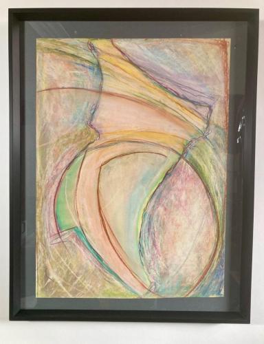 Ocean Shell Fragment_1998-2016_pastel chalk on paper_34_ x 30_
